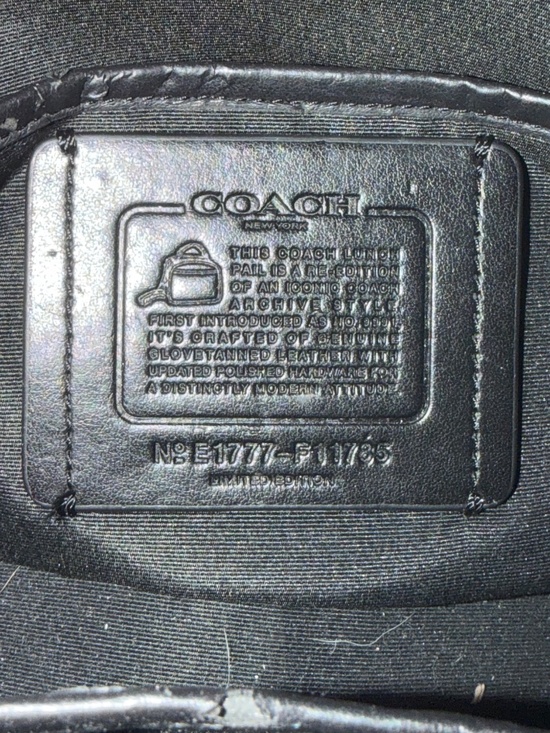 Coach Lunch Pail Archive Crossbody Bag - Picture 5 of 8